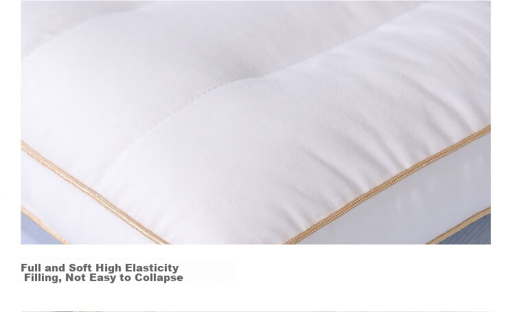 FUANNA Home Textile Pillow, Anti-Mite And Antibacterial, Washable Pillow Core, Low Pillow, Pure Cotton Fabric, Hotel Pillow Insert, 70*45cm, L 14