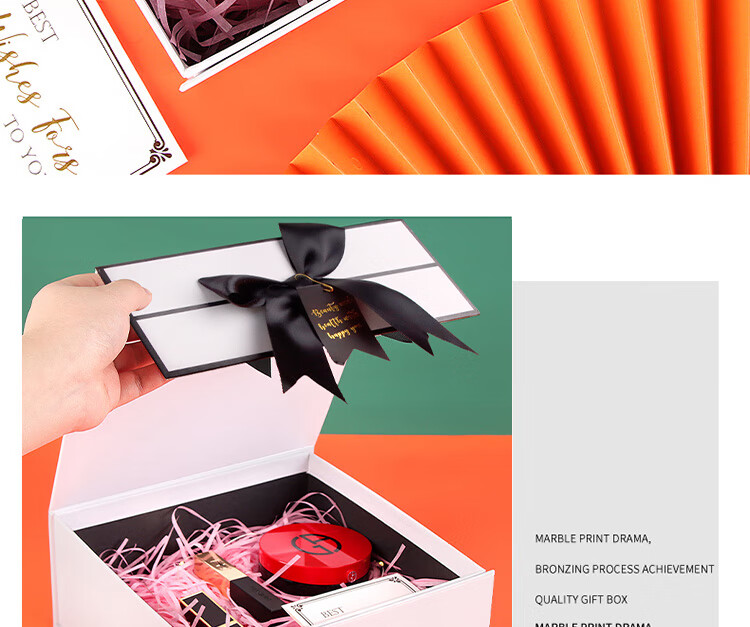 Jidukongjian Gift Box, Birthday Present Box, Anniversary Graduation Confession Gift Box, Packaging Box, Gift Box, Empty Box + Gift Bag 18
