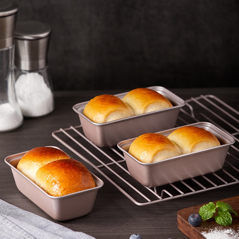 Xuechu Toast Mold Baking Mold Cake Mold Bread Mold Mini Non-stick Pan for Grilled Hamburgers Deep Style