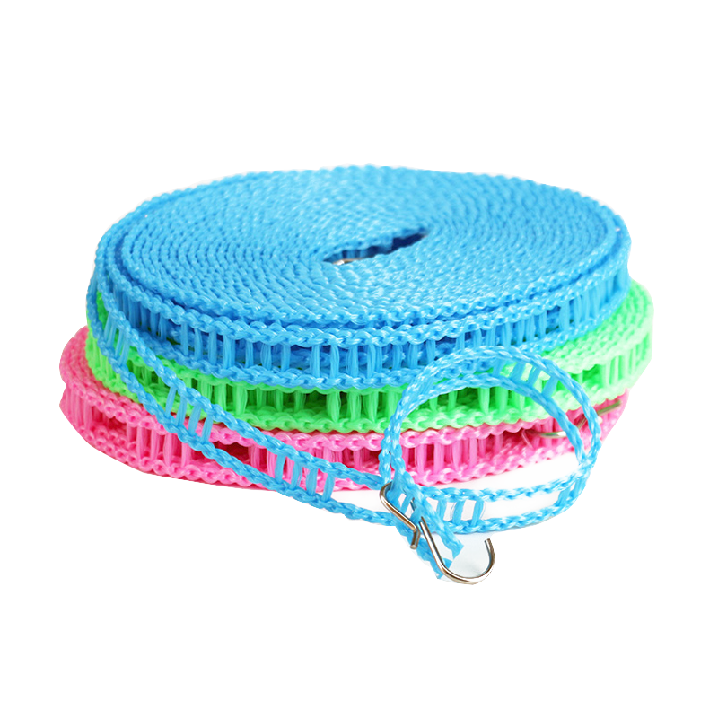 JAJALIN Non-Slip Clothesline for Outdoor Travel, 5M Windproof Drying Rope for Dorm Balcony, Color Randomly Selected