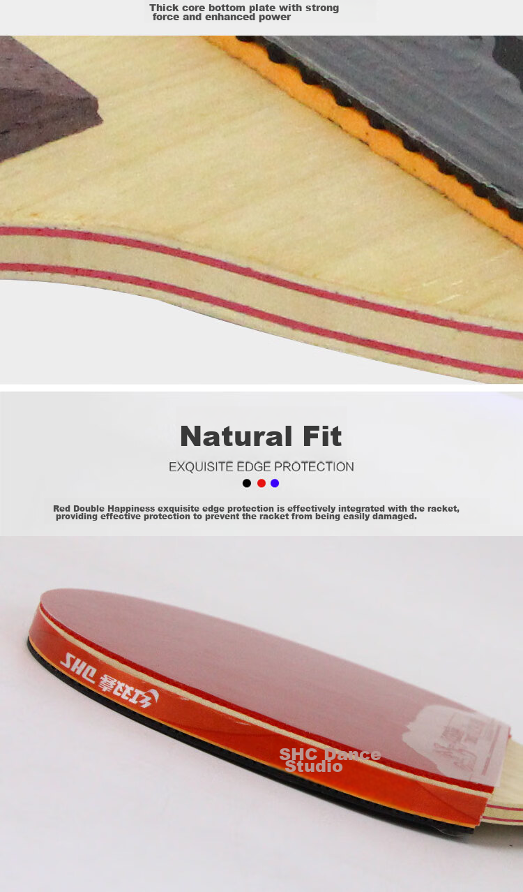 DHS Kuangbiao Long PRO Gift Box Set, National Champion Kuangbiao Rubber-Padded Finished Table Tennis Racket, HP01 Straight Handle Ping Pong Paddle 3