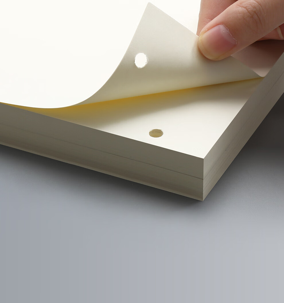 Faramon [Lowest Price Online] Blank Refill Notebook Compatible with 4-Hole A4, 80 Sheets Loose-Leaf Paper, Blank Thickened Replacement Inner Pages, A4-Blank Inner Pages 5