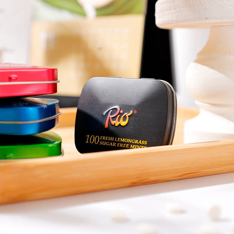 Rio 无糖薄荷糖 强劲清凉套装 15g*4盒 清润口香糖 清新口气休闲零食