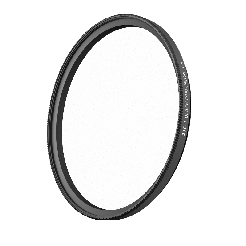 JJC Black Soft Filter 1/4 Four-Quarter Soft Light Filter Soft Focus Diffusion Lens Portrait Softening Lens Suitable for Canon Nikon Sony Fuji DSLR Mirrorless Camera 55mm