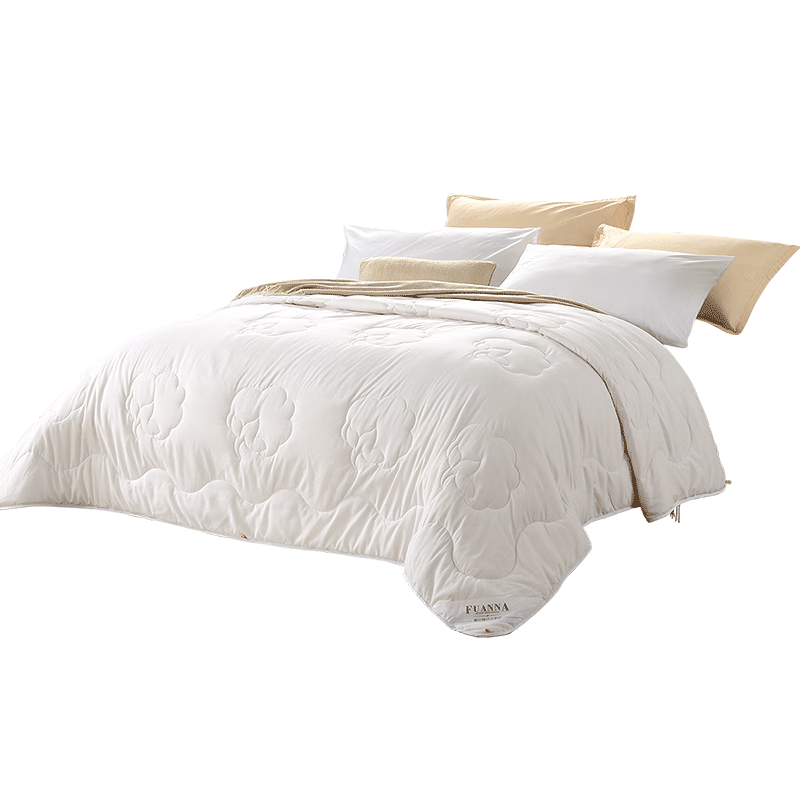 FUANNA 100% Xinjiang Cotton Quilt, All-Season Double Bed Spring And Autumn Comforter, Four Seasons Cotton Duvet, 4.8 Jin (2.4 Kg), 230*229cm