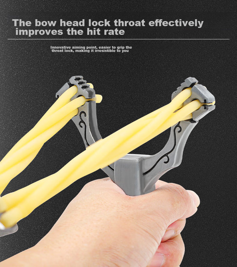 Kangdou Slingshot for Adults, Professional Competition, High Precision, High Pressure, Strong Outdoor Alloy Bow Frame, Clay Balls, Thickened Rubber Bands 6