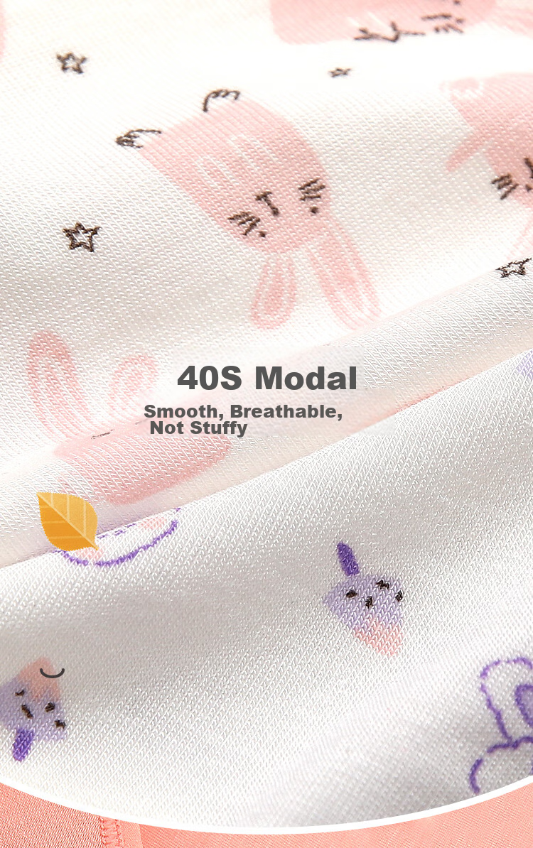Hodohome Children's Underwear, Girls' 40S Modal, 3A Grade Antibacterial Crotch, Triangle Shorts, for Older Girls, Underpants, 002, 130 2