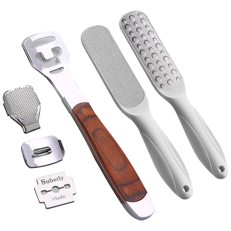 Jiashigao Pedicure Tools Set: Foot Scraper, Callus Remover, Heel Scraper, Foot File for Removing Dead Skin And Calluses