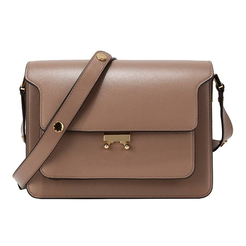 marni 玛尼 女士土棕褐色牛皮时尚单肩包 sbmpn09no1 lv520 zm28n