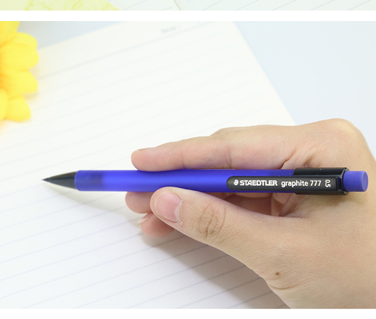 STAEDTLER Mechanical Pencil 0.5mm, Low Center of Gravity, Break-Resistant, Matte Barrel, for Students' Exams, Children, Office Use, Back-To Essential - Gray 77705-8 10
