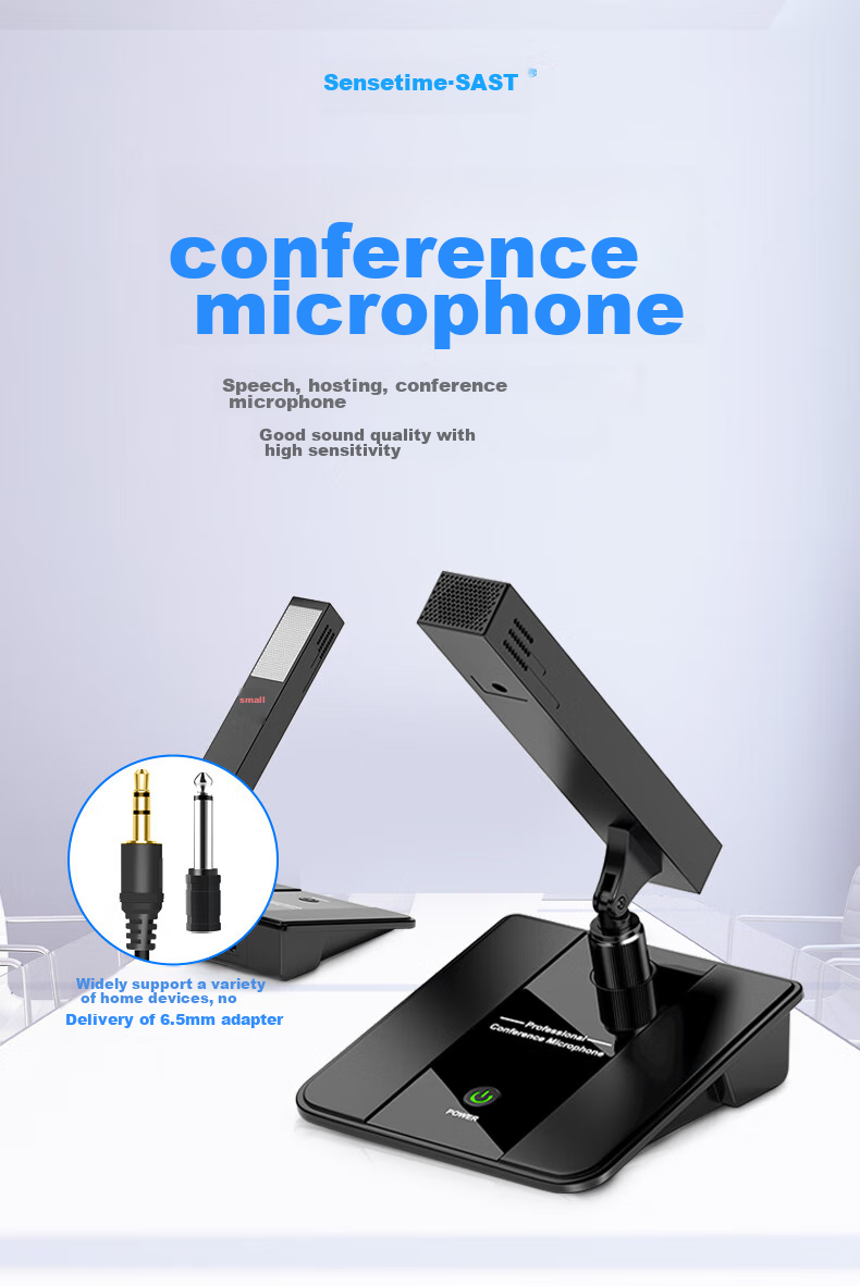 SAST Ok-31 Four-In Wireless Gooseneck Microphone, Conference Engineering Portable Receiver, Large-Scale Event Public Address System, Professional Adjustable Frequency Capacitor Microphone, Black 1