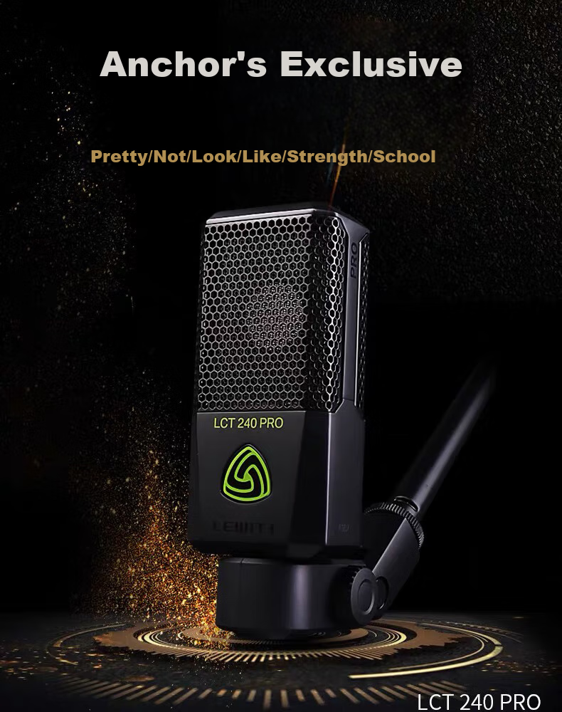 LEWITT LCT 240PRO Professional 48V Condenser Microphone Sound Card Kit for Mobile Phones, Computers, Live Streaming, Karaoke, Host Recording, Complete Set of Microphone Equipment 1
