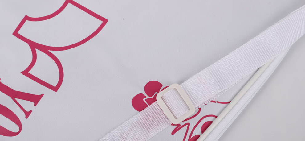 Yodiman Badminton Racket Bag, White And Pink (Holds 2 Rackets) 3