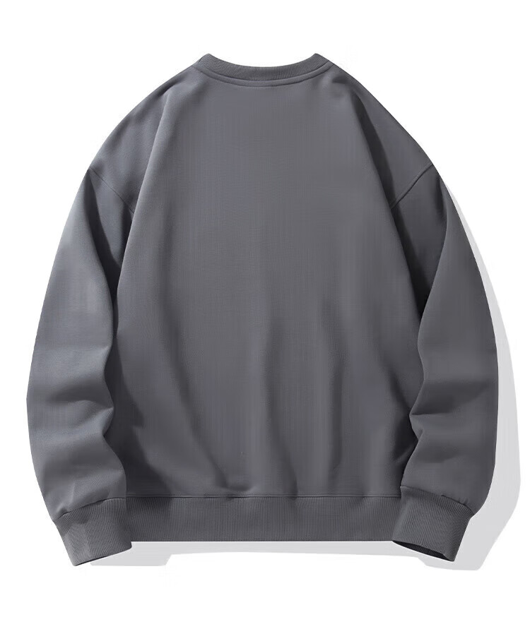 Jeanswest Sweatshirt, Men's Round Neck, Trendy Brand, 2026 Autumn Top, Fashionable Loose Pullover, Men's Jacket, Black, XL 32