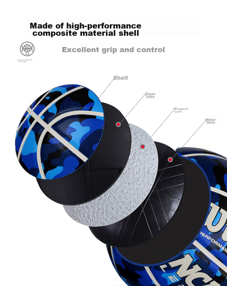 Wilson NCAA LEGEND Series No. 7 Basketball PU Material Indoor And Outdoor Universal Non-Slip Wear-Resistant Adult Basketball 8