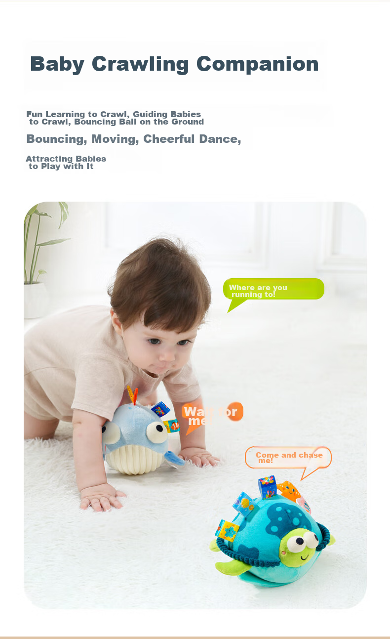 Jollybaby Musical Bouncy Ball, Baby Soothing Device, Children's Language Learning Toy, Singing Infant Toy, Angry Bird 4
