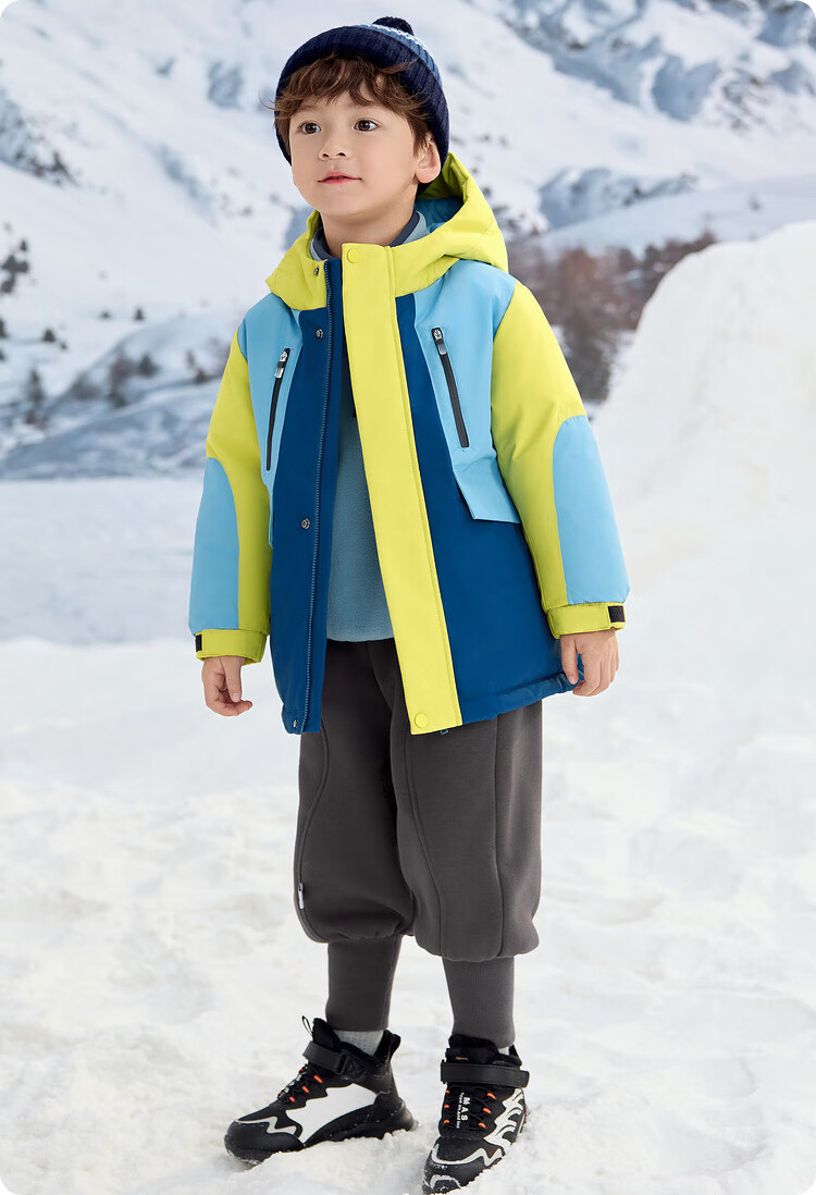 BALABALA Children's down Jacket for Girls And Boys, Winter Hooded Coat, Warm Outerwear, Outdoor Thickened 29