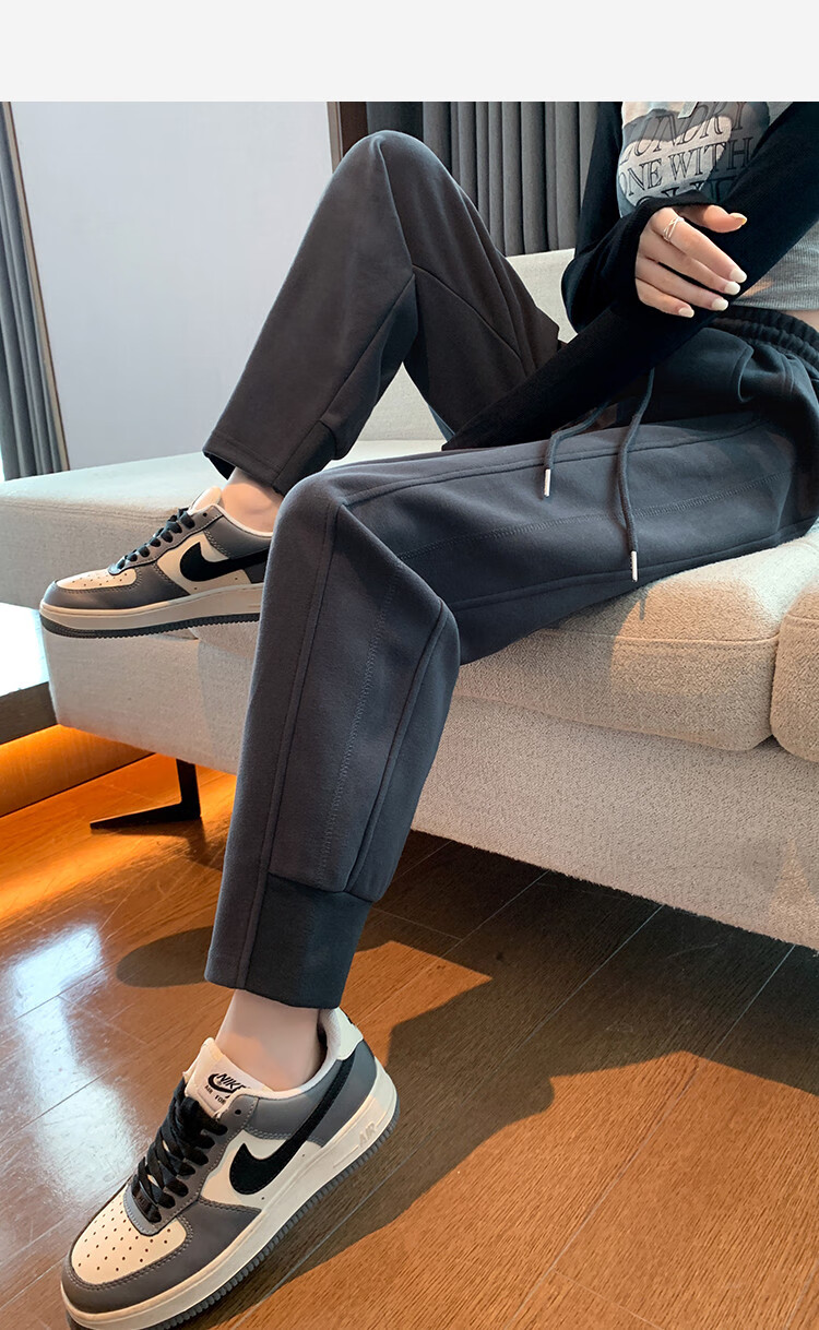 TonLion 2026 Fall New Women's Harem Carrot Casual Pants, Knitted Loose Sweatpants, Jogger Pants 32