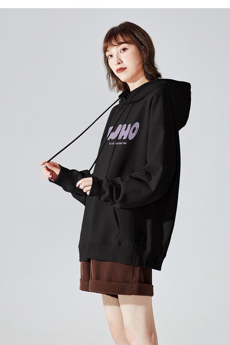 TonLion Autumn And Winter Women's Knitted Hoodie with Front Text, Versatile, Youthful, Fashionable Korean-Style Trendy Hooded Sweatshirt for Wome 9