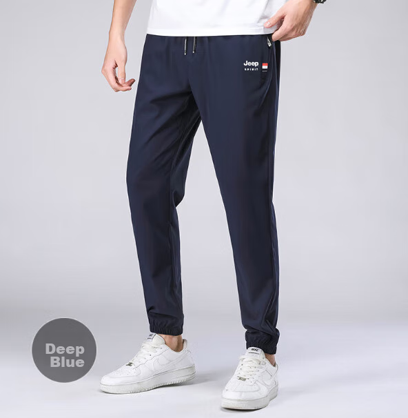 JEEP SPIRIT Men's Sports Pants, Autumn And Winter Fashion Trendy Comfortable Casual Trousers, Versatile Long Pants for Me 8