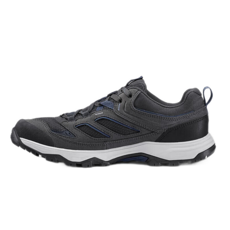 DECATHLON Hiking Shoes MH100 Men's Outdoor Sports Shoes, Wear-Resistant Lightweight Trekking Boots, Black And Gray, Size 39, 2938497