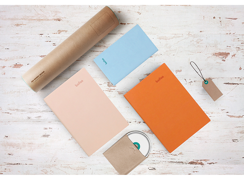 Befon A6 Notebook, Work And Study Diary, Journal, Business Office Supplies Stationery, PU Leather Colored Notebook, Pink 9909 3