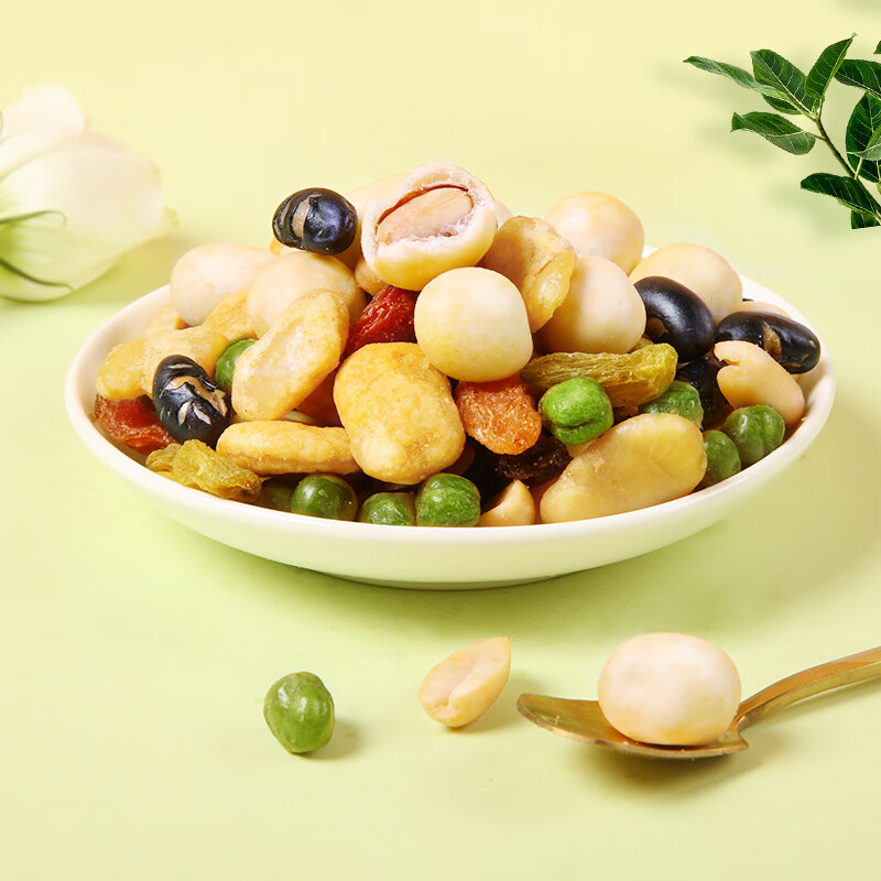 甘源缤纷每日豆果208g坚果炒货干果解馋风味出游休闲零食独立小包