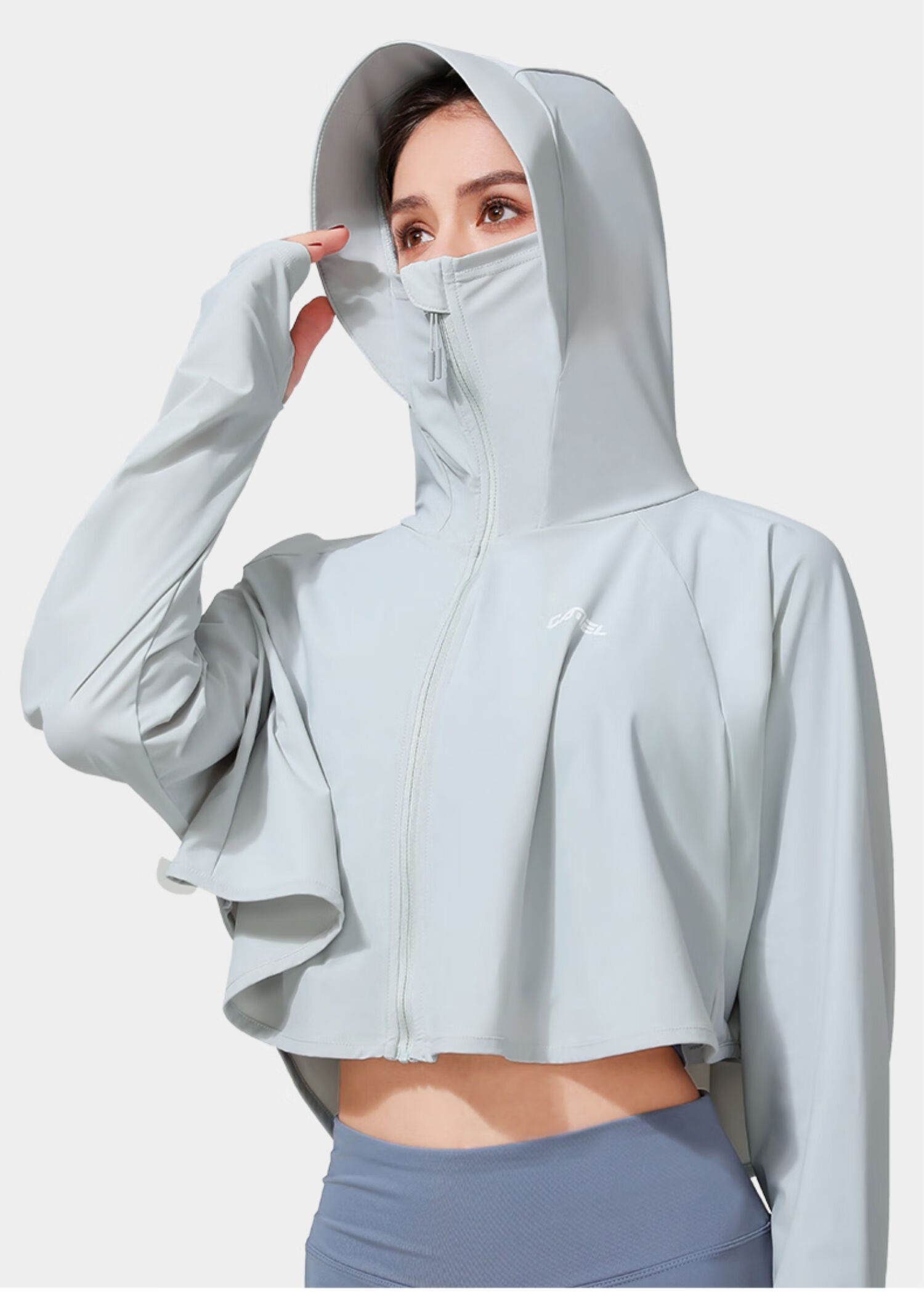 CAMEL Women's Sun Protection Clothing for Spring And Summer, UV Protection UPF50 Outdoor Short Skin Coat A0S142120 13