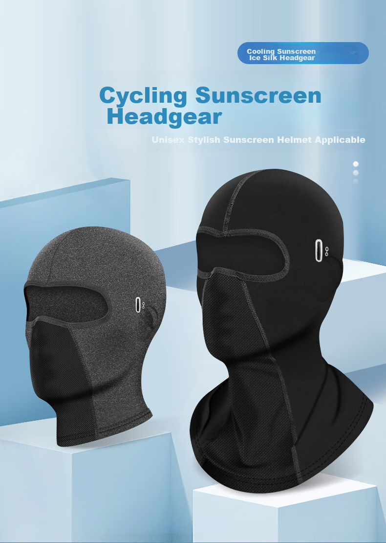 BIKEBROS Cycling Sun Protection Balaclava, Bicycle Motorcycle Helmet Liner, Ice Silk Face Cover, Spring And Summer Outdoor Windproof Neck Gaiter 1