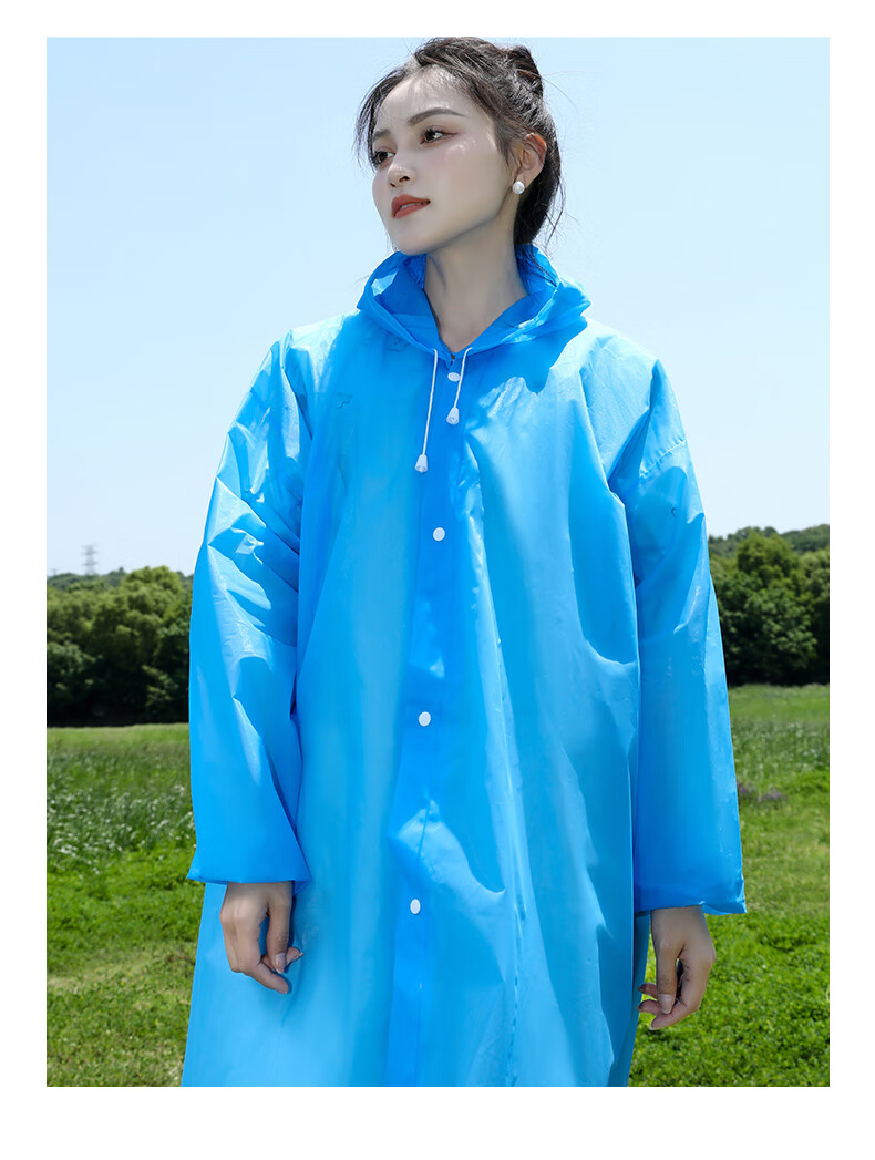 JOYTOUR Disposable Adult Raincoat, Portable Card Mini Compressed Pocket Raincoat for Travel, Hiking, And Mountaineering, Single Piece 10