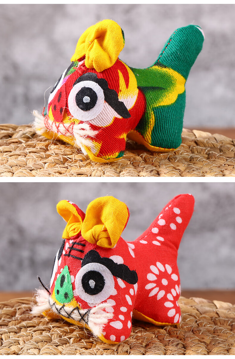 布老虎 手工小号布老虎 中国风民间手工艺品 中国特色礼品送老外小