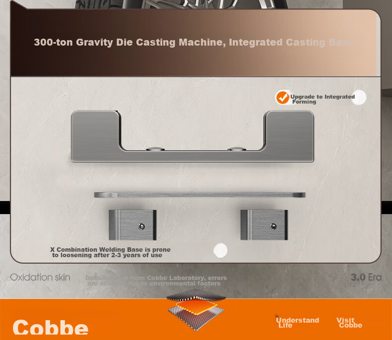 Cobbe Space Aluminum Bathroom Towel Rack No-Drill Towel Holder Bathroom Storage Shelf Towel Bar Bathroom Accessories Set 21