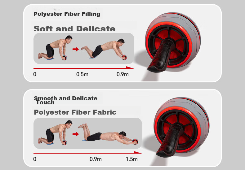 Li-Ning Automatic Rebound Giant Wheel Ab Roller with Non-Slip Design for Women And Men's Abdominal Muscle Training at Home 6