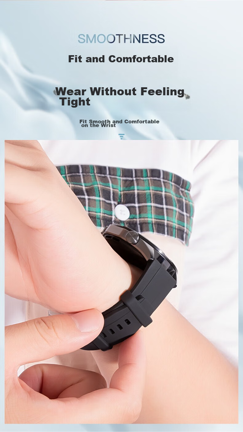 Watchbond Compatible with Huawei Watch GT4/5/6/Watch5/gt5pro Women's Band, 41/42mm Liquid Silicone Strap, 18mm Smart Sports Wristband Accessory for Wome 5