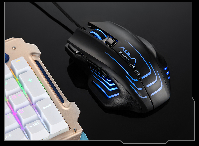 AULA X9Max Lightweight Wireless Mouse PAW3395 2.4G/Bluetooth/Wired Tri-Mode Native Dual 8K Report Rate Office Gaming Esports Mouse Fluid Red 14