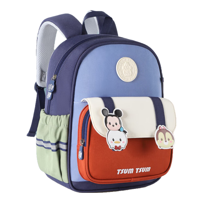 Disney Children's Backpack for Kindergarten Girls, First And Second Grade Strawberry Bear Lightweight Schoolbag for Boys And Girls ST80264 Navy Blue