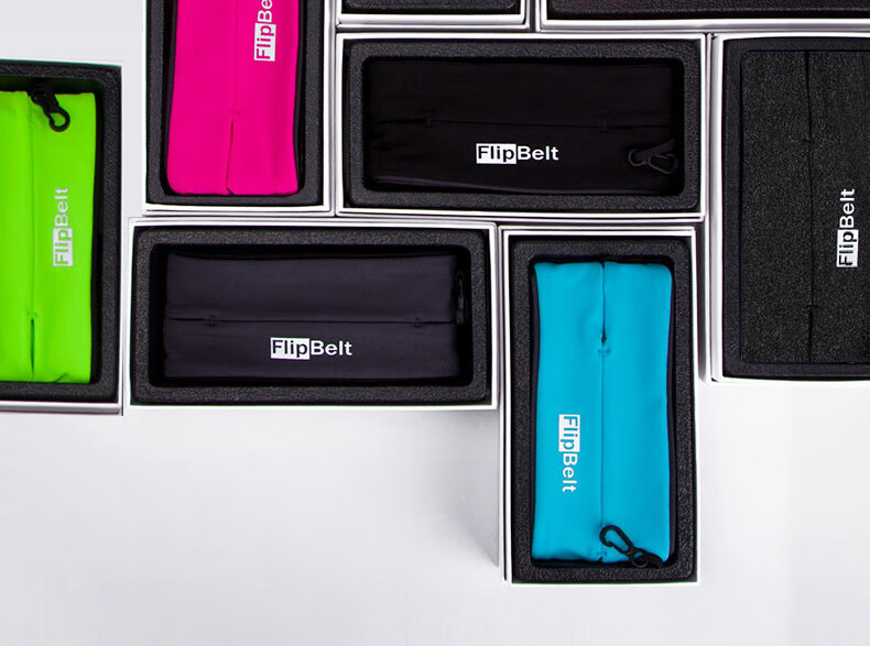 Flipbelt [Classic Waist Pack] Multifunctional Outdoor Running Belt for Men And Women, Marathon Gear, Phone Pouch, Fluorescent Green, XS 30