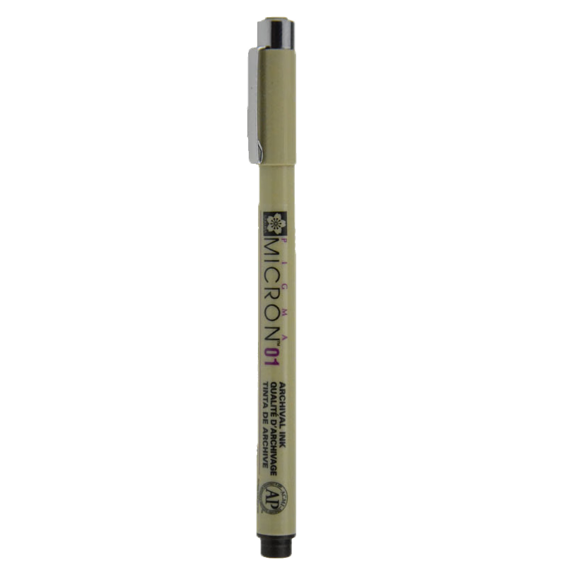 SAKURA PIGMA (SAKURA) Colored Japanese Needle-Tip Pen, Outlining Pen, Signing Pen, Drawing Pen, Ink Pen XSDK01#117, Line Width 0.25mm (Dark Brown)