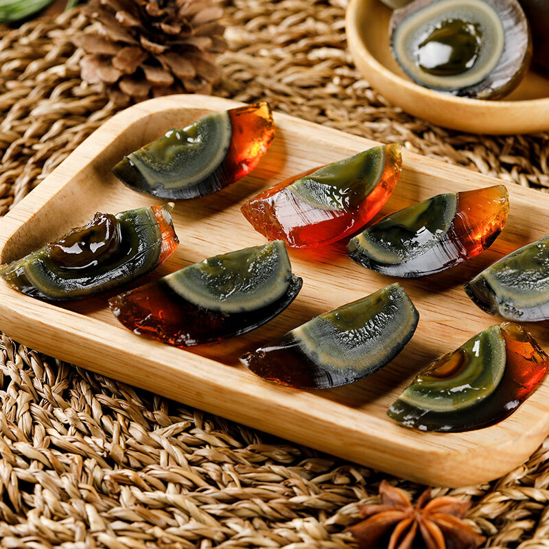 神丹 鸟王包泥松花皮蛋   9枚共405g  家庭装  无铅工艺鸭皮蛋