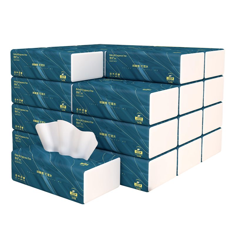 Monvezo Facial Tissues, Soft Touch, 4-Ply, 90 Sheets*24 Packs, M Size, Wet Wipes, Large-Size Napkins And Face Tissues, Bulk Pack
