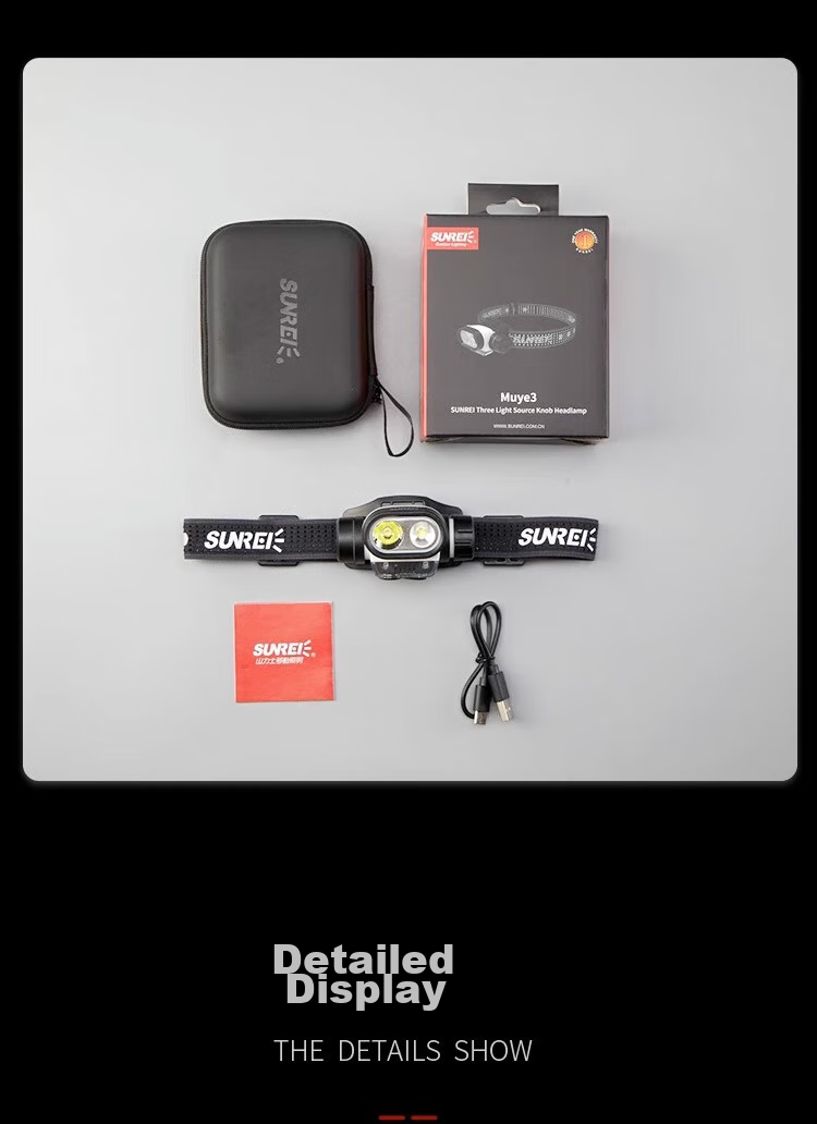 Shanlishi Muye 3 High-Intensity Stepless Dimmable Headlamp, Head-Mounted, Ultra-Bright, Off-Road, Outdoor Camping Headlight 17