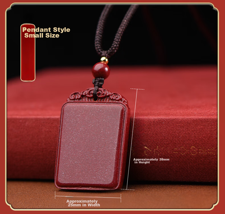 Cilingge Cinnabar Pendant, Peace And Safety Amulet, Necklace for Men And Women, Purple Gold Sand, Year of The Horse Zodiac Charm, Protective Amulet, Necklace Gift 15