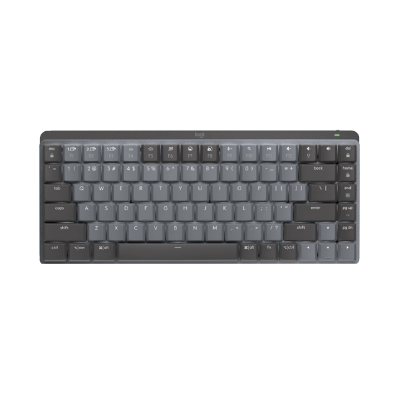 Logitech MX MECHANICAL High-Performance Low-Noise Wireless Dual-Mode Mini Mechanical Keyboard Smart Keyboard 84 Keys with Blue Switches