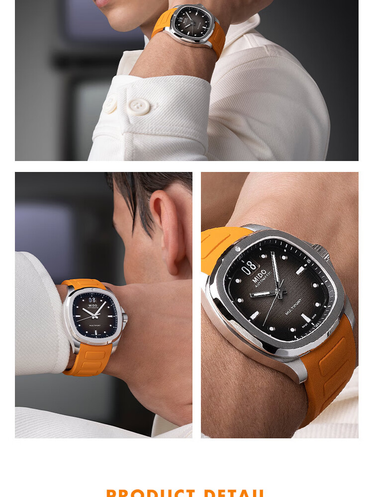 MIDO Swiss Watch, Rudder TV Large Calendar, Business Sports Casual, 80H Power Reserve Mechanical Men's Watch, Gift for Boyfriend 6