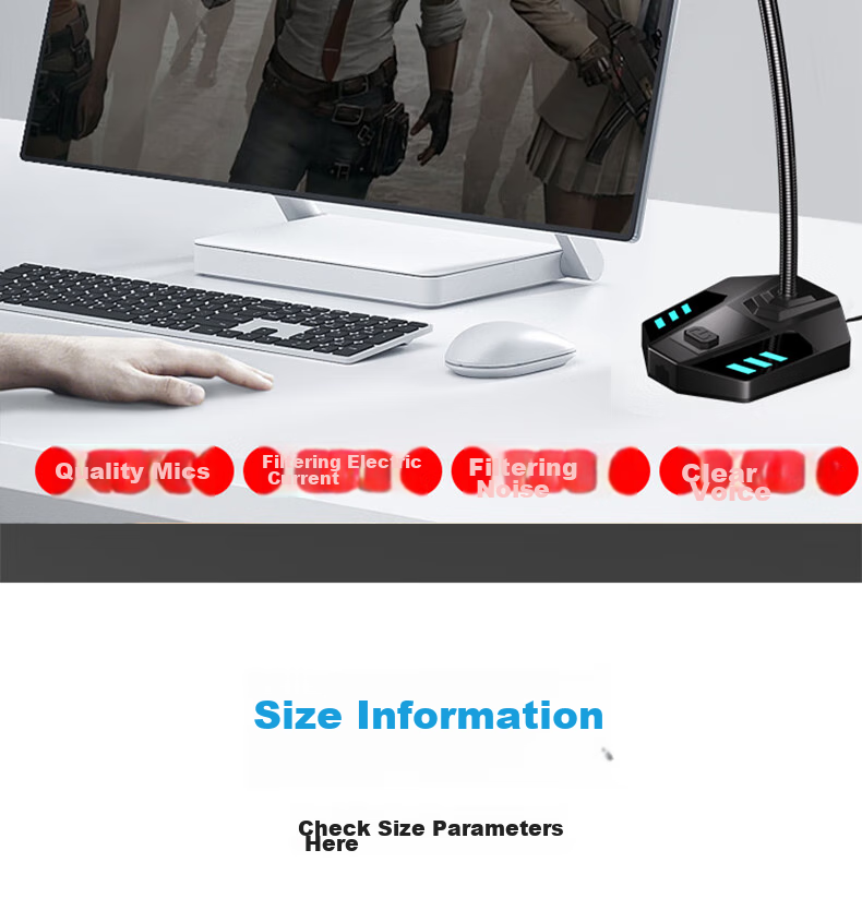 SAST OK-63 Computer Microphone, Desktop And Laptop Gaming Voice, Desktop Conference, Condenser, Live Streaming Host, PUBG, Version 3.5 11