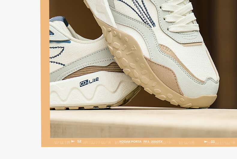 361° Men's Sports Shoes, Suobing 2 Spring And Summer Breathable Retro Thick-Soled Casual Dad Shoes for Men, 672446763 22