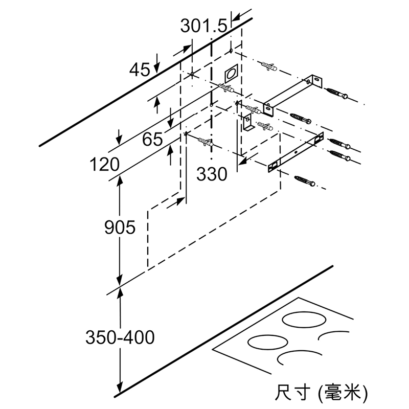 西门子（SIEMENS）iQ700壁挂式 20立方米大风量 吸油烟机 LS6EFK960W 智能 黑色
