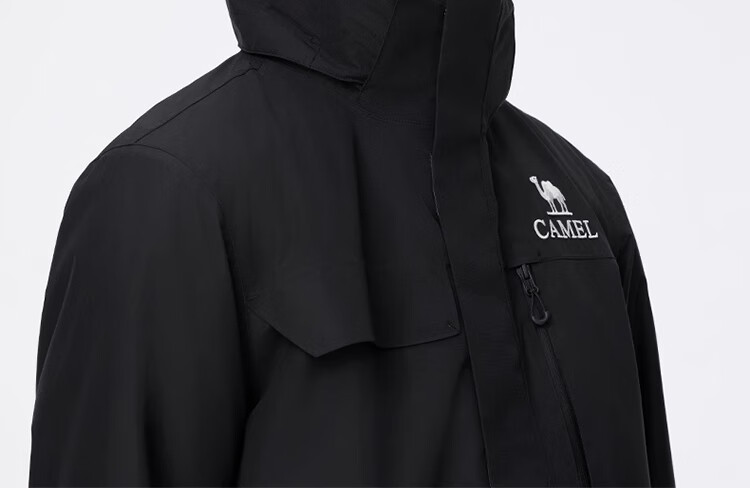 CAMEL Outdoor Three-In Jacket for Men with Fleece Inner Layer, Windproof And Waterproof Coat, Mountaineering Wear A14CA18671 9