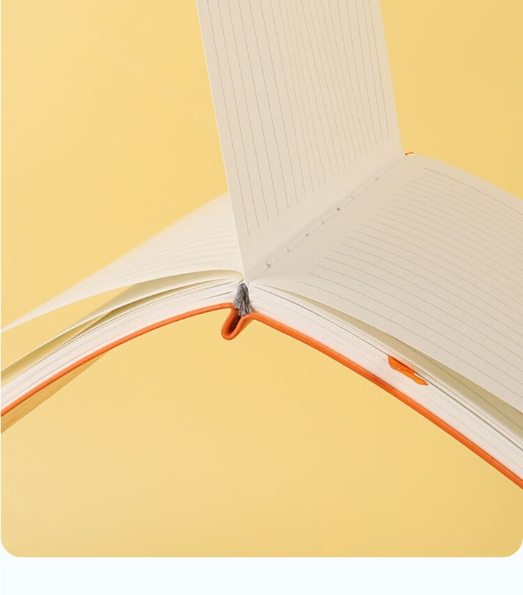 TANGO Minimalist Instagram Aesthetic Self-Discipline Check-In Soft Cover Notebook, Efficiency Management Study Plan Book Emotional Schedule Record Book, A5 Size, 100 Pages, Orange Cover Ope 11