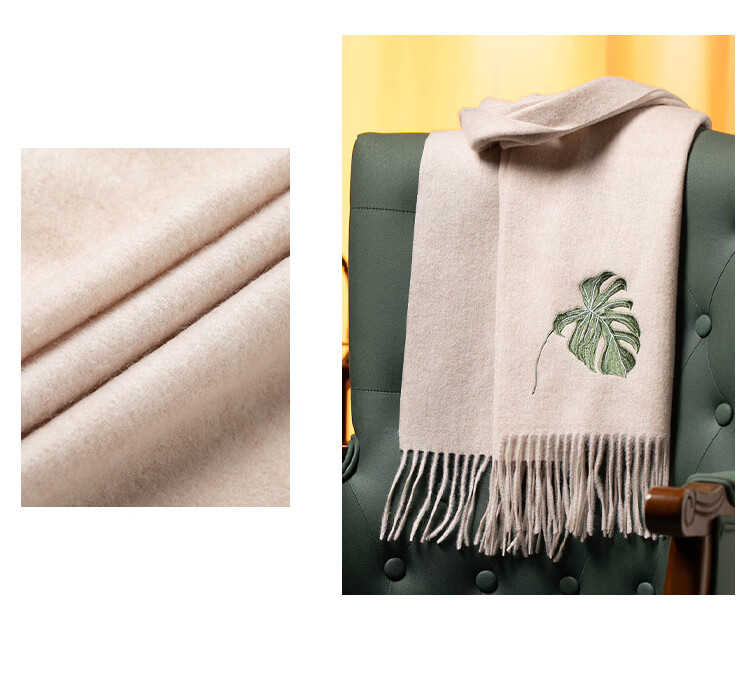 Shanghaigushi 100% Wool Scarf Gift Box, Winter Warmth, Embroidered Neckwear for Men And Women, Birthday Gift for Mom Or Teacher, National Day Present 11